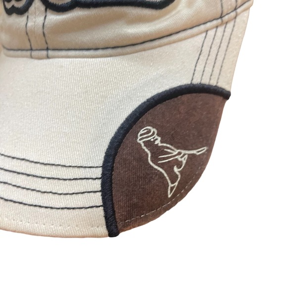 PING Golf Hat Adjustable Baseball Cap Faded Cream 100% Cotton Sports One Size - Picture 2 of 4